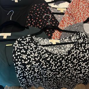 Michael Kors Lot 6 Long Sleeve Tops XL